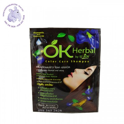 Dầu gội nhuộm tóc thảo dược Thái Lan Ok Herbal 